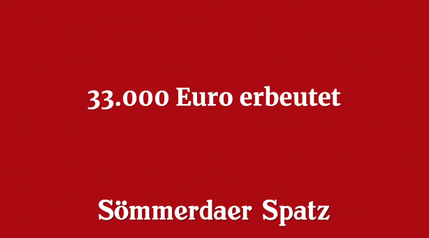 33.000 Euro erbeutet